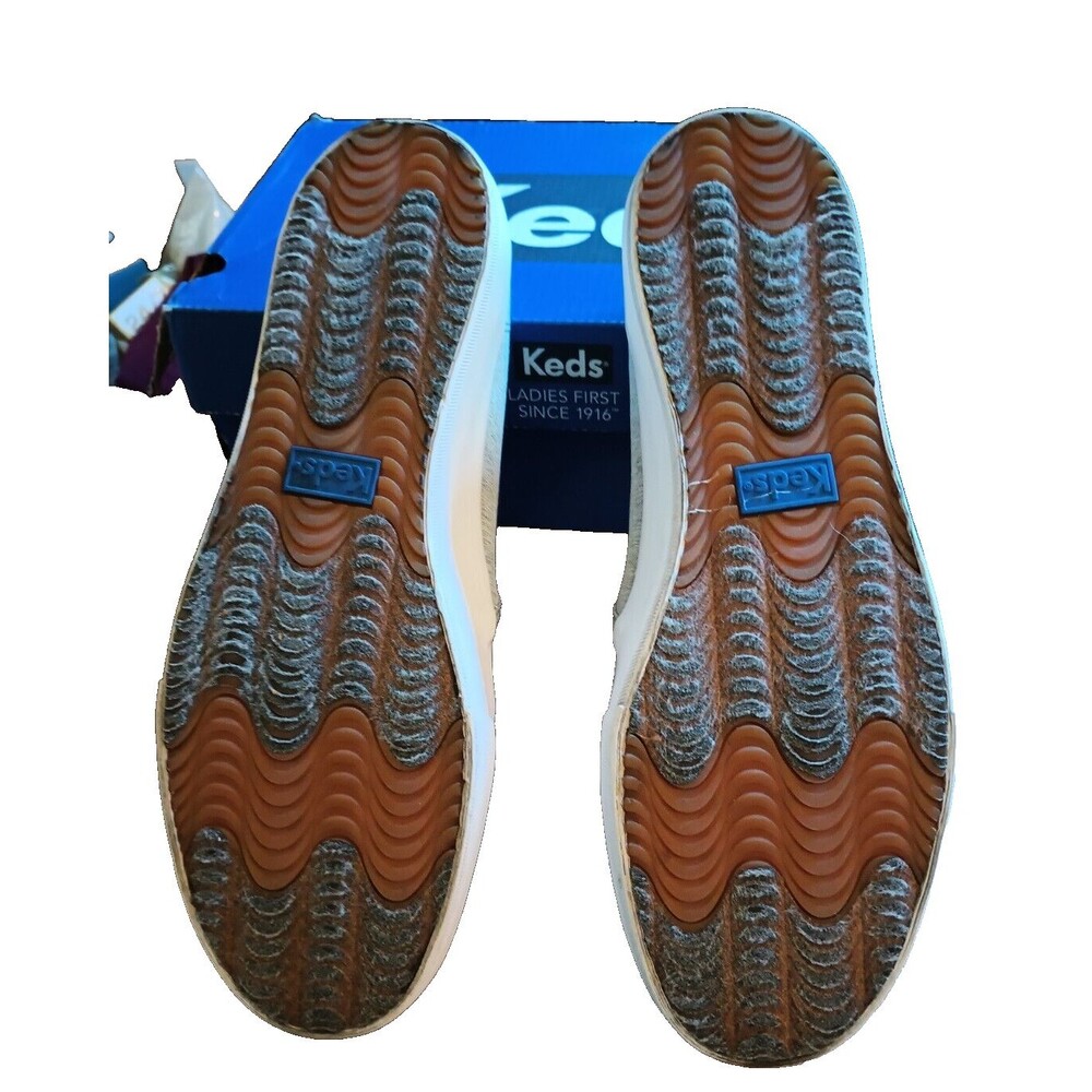 KEDS WOMENS SZ 10 DOUBLE DECKER DREAM FOAM  CASUAL SLIP ONS HEATHER GRAY - Picture 6 of 6